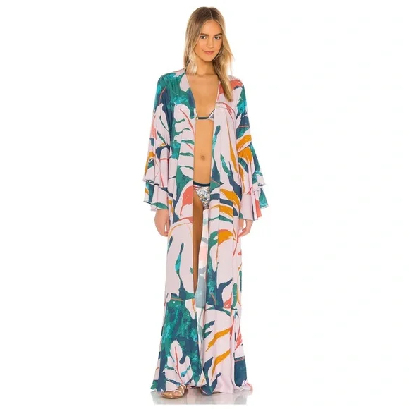Maaji ★ Kimono Maxi Swim Cover Up Dresses